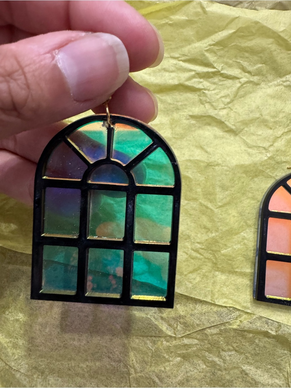 Gothic Window-Style Statement Earrings - Picture 8 of 13